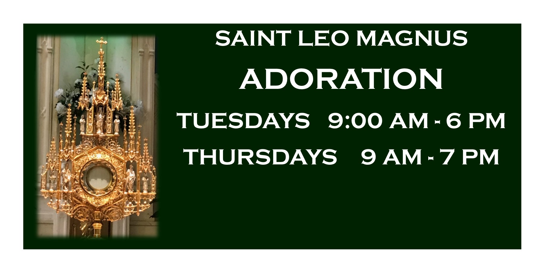 Adoration, Ordinary Time